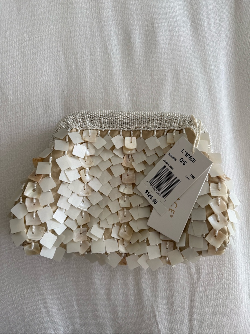 Lspace Vienna Clutch in Cream